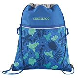 Coocazoo Sportbeutel RocketPocket „Tropical Blue“, blau, Reißverschlussfach & Kordelzug, reflektierende Elemente, ab der 5. Klasse, 10 Liter