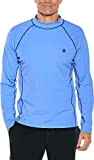 Coolibar Herren Rüschen Schwimmshirt UV-Schutz 50+ Shirt, Blau, XXL