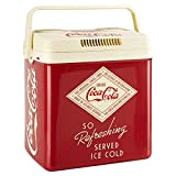 °CUBES Coca-Cola Elektrische Kühlbox I 25Liter I Retro Vintage Design I Kühlbox mit 12 Volt Anschluss I für Auto, Strand, ...