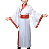 Daytwork Chinesisch Ancient Royal Hanfu - Unisex Kinder Volkstracht Kinder Tag Bühne Cosplay Tanz Performance Tang Dynastie Verrücktes Kleid