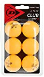 Dunlop Sports Club Champ 6 Tischtennisbälle orange , 6er Pack Bälle, orangene 1 Stern TT Bälle, Indoor und Outdoor, Training, ...