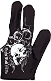 Eight Ball Mafia Herren Billiard Glove Billardhandschuh, Kirsch-Totenkopf-Design, für die rechte Hand, einheitsgröße