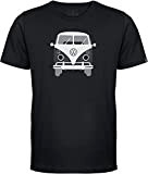 Elkline Herren T-Shirt Methusalem mit VW Bulli Print 1041178, Farbe:Black, Größe:XXL