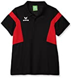 erima Kinder Classic Team Poloshirt, schwarz/rot, 152, 111645
