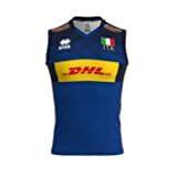 Errea Herren Naz. Italia Volley 1^mg 22/23 T-Shirt, Hellblau Blau, Large