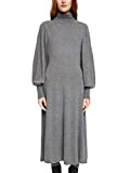 ESPRIT Collection Pulloverkleid mit Rollkragen, Kaschmirmix