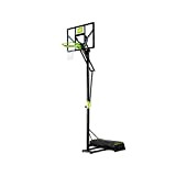 EXIT | Polestar Versetzbarer Basketballkorb - Auf Rädern - grün/schwarz - Inkl. Basketballring und Netz