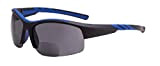 Eyekepper TR90 Unzerbrechlich Sport Bifokal Halbrand Sonnenbrille Baseball Laufen Angeln Fahren Golf Weicher Ball Wandern Schwarz-Blau Rahmen +1.25