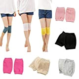 FafSgwq All-Match Thermo-Kniebandage für Damen, einfarbig, Beinwärmer, Protektor, Outdoor-Schutz, Gelb