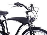 Fahrrad Beach Cruiser XXL Lenker bequem und breit hoch City Bike schwarz