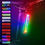 Fahrrad-Rücklicht, Monkey Home ultrahelle LED-Warnrad-Taschenlampe, RGB-Skateboard-Licht, USB wiederaufladbar IPX6 wasserdicht, 7 Farben 14 Modi für Scooter-Licht, Rucksacklicht, Stirnlampe, Lauflicht