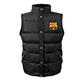 FC Barcelona - Jungen Steppweste - Offizielles Merchandise - Geschenk für Fußballfans - Schwarz - 8-9 Jahre