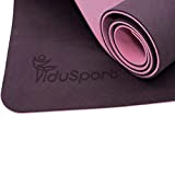 Fidusport TPE Yogamatte Trainingsgerät - rutschfester Schultergurt für Fitness, Pilates und Gymnastik - Übungsmatte mit Schultergurt und leichtem Design | ...