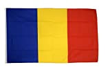 Flaggenfritze® Flagge Rumänien, rumänische Flagge hissfertig mit Ösen + gratis Sticker