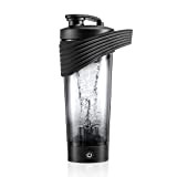 Flintronic Shaker-Flasche，Elektrischer Eiweiß Shaker，Protein Shaker USB Wiederaufladbar für Gym Fitness Becher Isolate Diät Sport Midnight Black - 800 ml Becher ...
