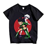 flowereyes Japanisches Anime Hunter × Hunter Peripheral Loose Kurzarm-Stilvolles Print-T-Shirt für Baby oder Jungen und Mädchen