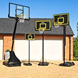 FORZA verstellbares Basketballreifen- und Standsystem | 4 Größen | Basketballkorb & Ständer | Basketball-Reifen | Für Kinder und Erwachsene (JS305 ...