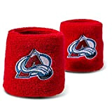 Franklin Sports NHL Colorado Avalanche 6,3 cm bestickte Armbänder, ein Paar