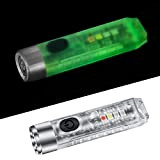 FreeLionVon S11 Kleine Mini Leistungsstarke Schlüsselanhänger LED-Taschenlampe Typ-C Wiederaufladbare Taschenlampen IP65 Wasserdicht Multifunktion für den Notfall Geeignet zum Gehen, Suchen, ...