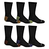 Fruit Of The Loom Big Boys' 10 Pack Crew Socks, Black/Gray/Blue/Green/Orange/Red, Shoe Size: 9-2.5