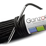 Ganzoo Paracord Nadel im 5er Set, Edelstahl Strick-Nadel für Paracord 550 Seile, 5 mm Flecht-Nadel