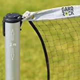 GARD & ROCK - Multisport-Set höhenverstellbare Pfosten aus Aluminium - Quick Fixation System - Badminton, Tennis, Volleyball. - Zum Aufstecken ...