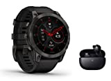 Garmin Epix Gen 2 Sapphire Titan GPS Multisport Smartwatch mit Touch- und AMOLED Display, Musik Player, Navigation - schwarz/schiefergrau inkl. ...