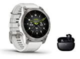 Garmin Epix Gen 2 Sapphire Titan GPS Multisport Smartwatch mit Touch- und AMOLED Display, Musik Player, Navigation - weiß inkl. ...