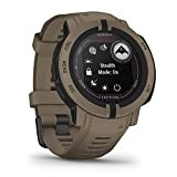 Garmin Instinct 2 Solar Tactical – robuste GPS-Smartwatch mit unendlicher Akkulaufzeit im Smartwatch-Modus, taktische Funktionen, über 40 Sport-Apps, Smart Notifications ...