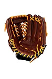 GL-115 REG braun Baseball Handschuh, Echtleder, Wettkampf, Infield 11.5, (Rechte Hand Wurf)