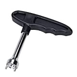 Golf Spike Schlüssel Getriebelose Typ Schwarz Kunststoffgriff Golfschuhe Spike Wrench mit Lange Stöpsel