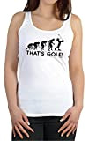 Goodman Design ® Damen Trägershirt Golf - lustige Sport Sprüche Tanktop : Evolution - That s Golf! - Golf Sportshirt ...