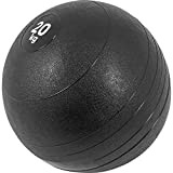 GORILLA SPORTS® Medizinball - 3kg, 5kg, 7kg, 10kg, 15kg, 20kg Gewichte, Einzeln/Set, mit Griffiger Oberfläche, rutschfest, Schwarz - Gewichtsball, Fitnessball, ...