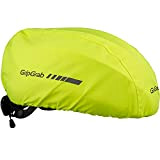 GripGrab Wasserdichter Fahrrad Regenschutz Helmüberzug Winddichte Reflektierende Haube für Fahrradhelme Gelb Hi-Vis