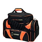 HAMMER Premium Deluxe Double Tote Bowling Bag, Unisex, HBG906BKOR, schwarz/orange, Einheitsgröße