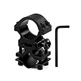 Haowenzhen 1" inch Scope Mount Ring and Barrel Adapter, Tactical Flashlight Sight Mount Holder with 20mm Barrel Clamp Adapter for ...