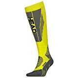 HEAD Unisex Head Unisex Racer Knee-high Ski 1 Pack KNEEHIGH SOCKS, Neon Yellow, 43 EU