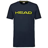 HEAD Unisex Kinder Club Ivan T-Shirt JR, Dark Blue/Yellow, 140