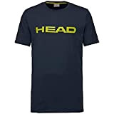 HEAD Unisex Kinder Club Ivan T-Shirt JR, Dark Blue/Yellow, 152
