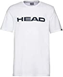 HEAD Unisex Kinder Club Ivan T-Shirt JR, White/Dark Blue, 152