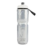 HEEPDD Sports Water Bottle, Convenient Dual Layer Design, Stainless Steel Leakproof Safe to Use, Water Bottle for Outdoor Cycling[Silver] GlassesTableware