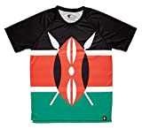 hoopoe running apparel Kenia Herren Lauf T-Shirt, Kurzarm, Laufen, Fitness-Studio #Maasai Größe M