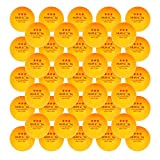 HUIESON Tischtennisbälle mit Naht, 3 Sterne, 40 + + 100 Stück, 100 Stück orange, 40+MM Diameter