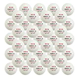 HUIESON Tischtennisbälle mit Naht, 3 Sterne, 40 + + 100 Stück, 100 Stück weiß, 40+MM Diameter