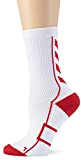 Hummel Kinder Tech Indoor Sock Low, White/True Red, 8