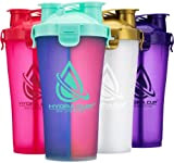Hydra Cup [4 Pack] Dual Threat Shaker Flaschen, 850 ml, 2-in-1 Pre & Protein für unterwegs, Vorteilspack (4)