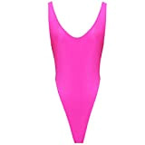 iEFiEL Damen Hydrasuit Wetlook Badeanzug Bademode Schwimmanzug Tanz Yoga Sportbody Body Bodysuit (Rosa)