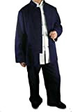 Interact China Handgemachte Blauer Kung Fu Tai Chi Premiumleinen Anzug Von Maßschneider #103