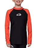 iQ-Company Kinder UV Kleidung 300 Langarm-Shirt, Mehrfarbig (Siren-Black), Gr. 128/134