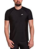 iQ-UV Herren 300 Regular geschnitten, UV-Schutz T-Shirt, Black, 4XL (60)